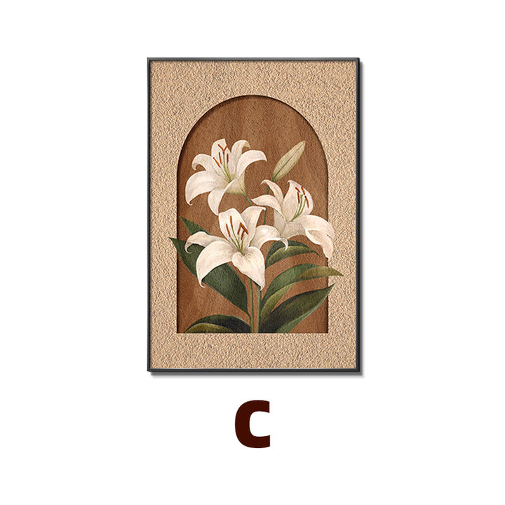 Floral Embellished Framed Wall Art