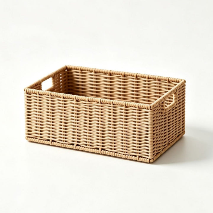 Elegant Storage Basket Made of Natural Rattan