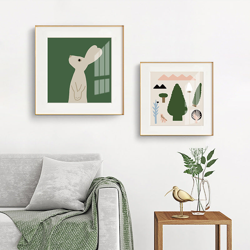 Framed Bear-Themed Art Print