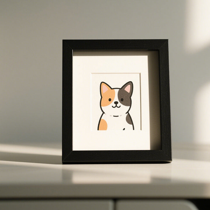 Whimsical Pet Illustration Picture Frame