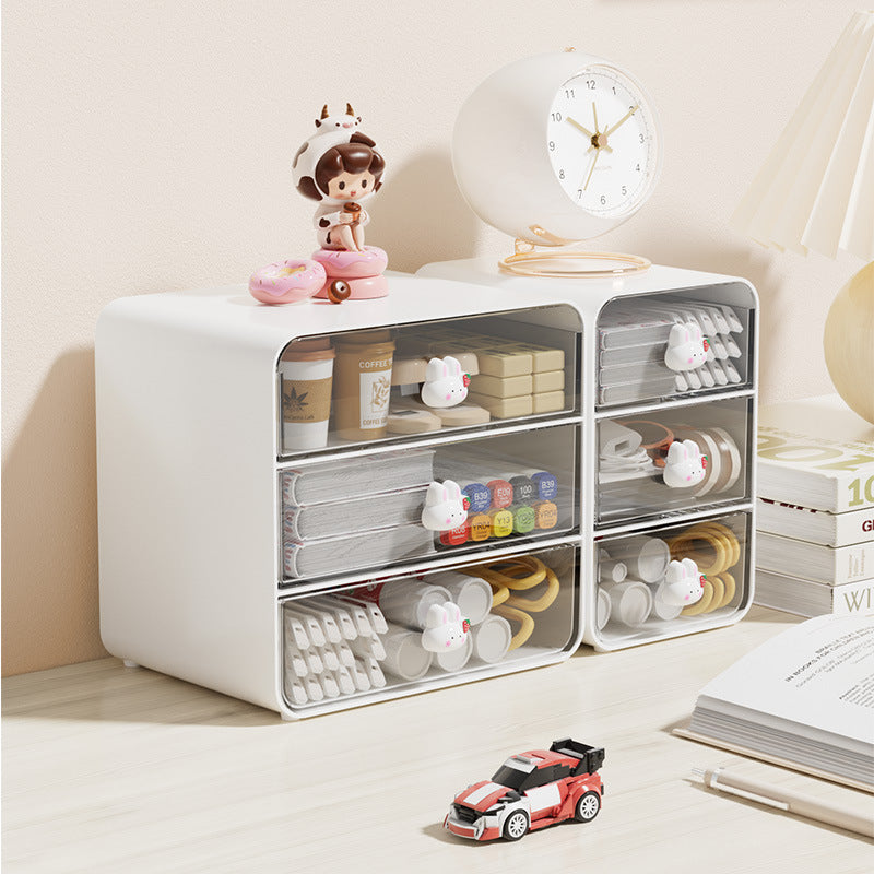 Modern Multi-Drawer Desktop Storage Organizer