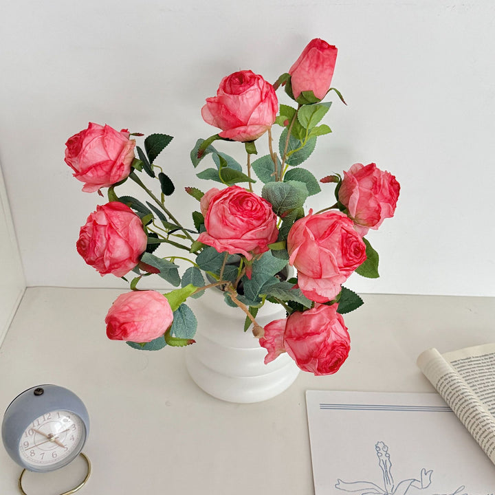Realistic Artificial Rose Floral Stem