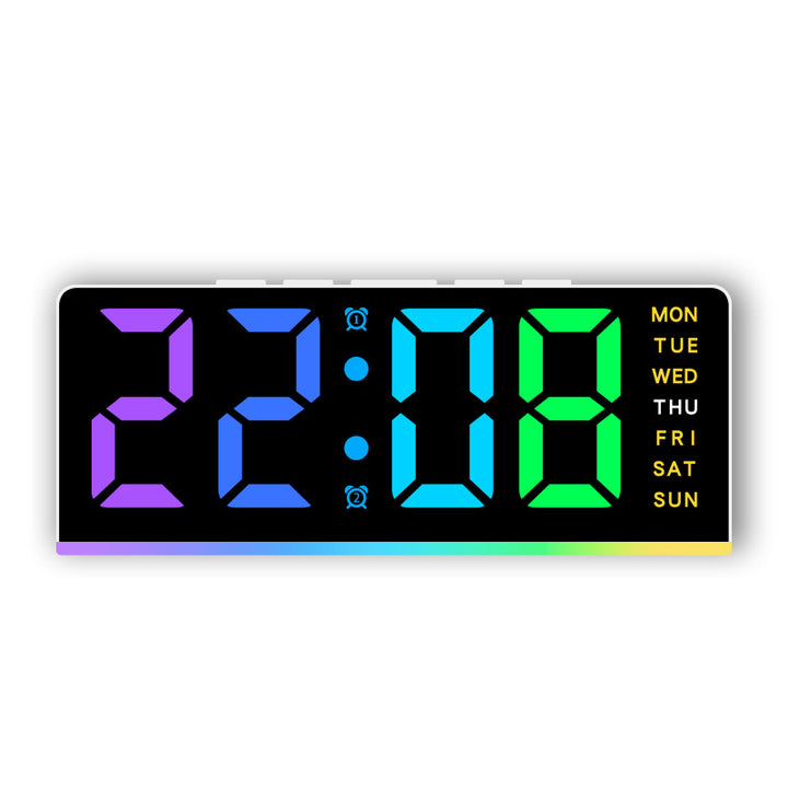 Digital multifunction alarm clock with LED display and alarm function