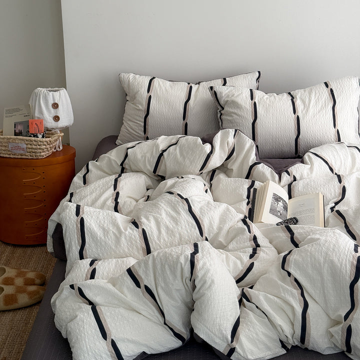 Playful Cartoon Character Bedding Set