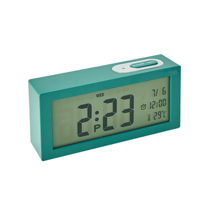 Digital Alarm Clock with Large Contrasting LED Display and Temperature Display