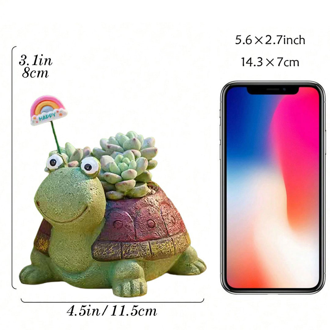 Turtle-Shaped Planter
