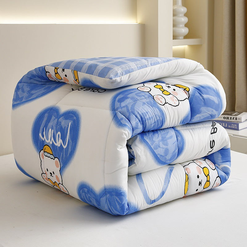 Ultra-Soft Grid Pattern Comforter