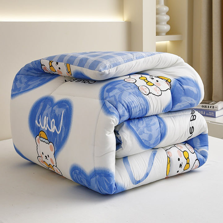Ultra-Soft Grid Pattern Comforter