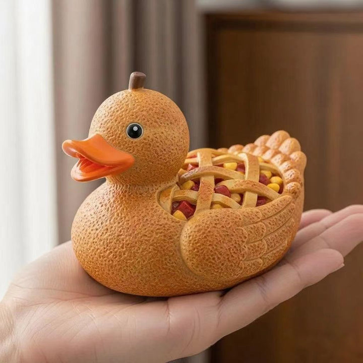 Decorative figure rubber duck with surprise element