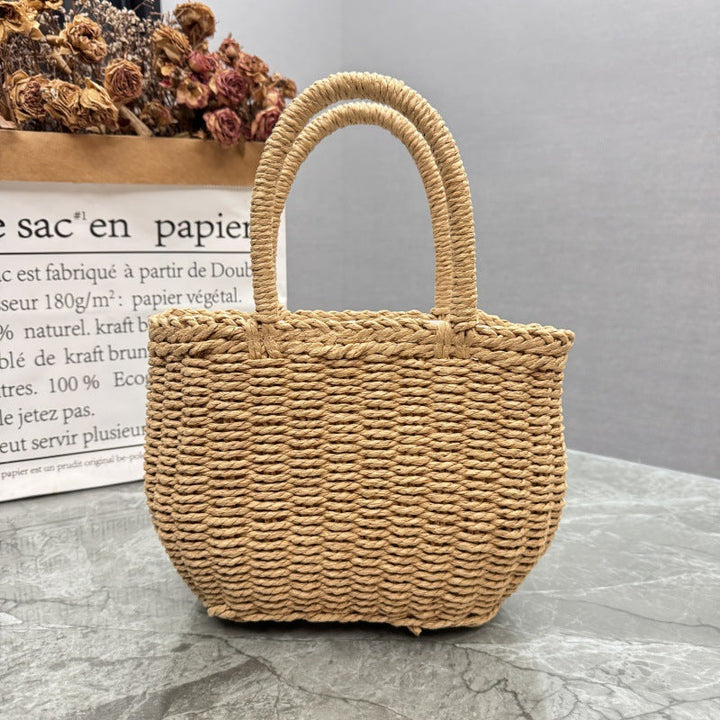 Playful Rattan Handbag