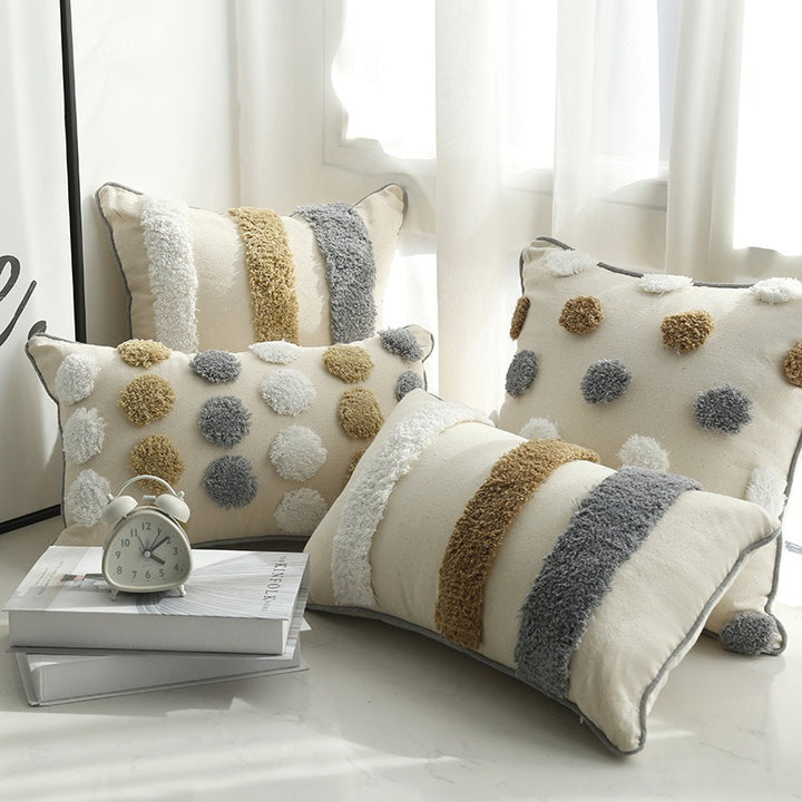 Textured Dot Decorative Pillow