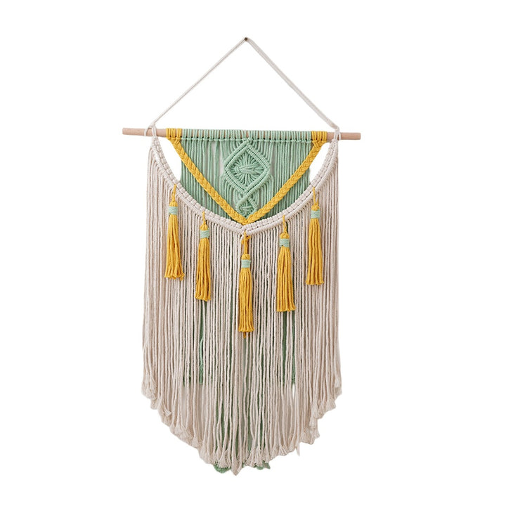 Macramé Wall Hanging Tapestry with Decorative Fringe