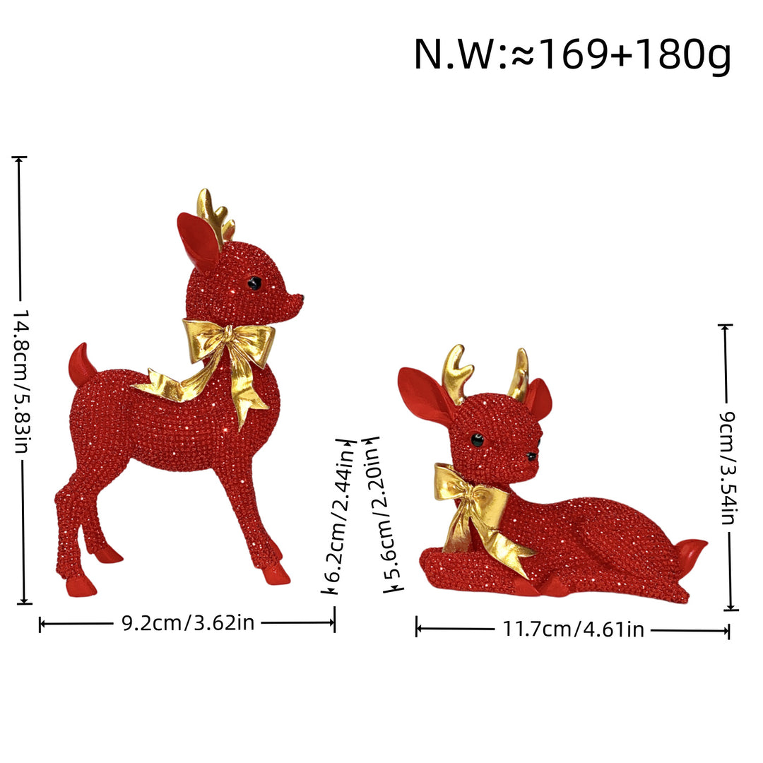 Luxurious Reindeer Sculpture