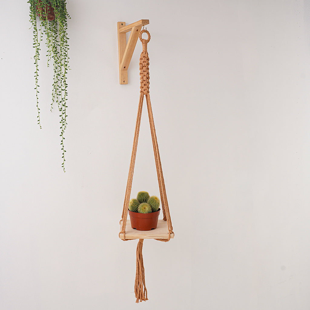Macrame Plant Hanging Shelf