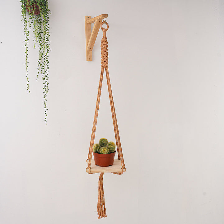 Macrame Plant Hanging Shelf