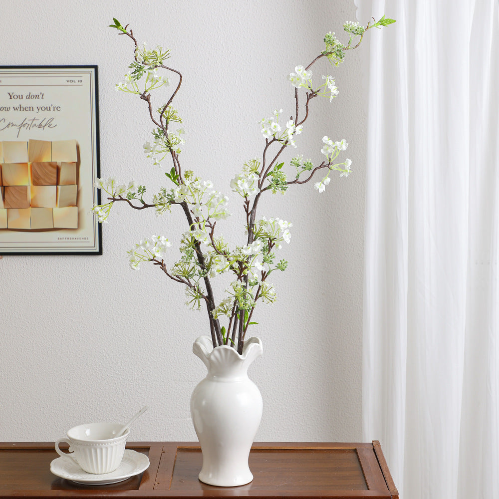 Natural artificial flower branch with detailed flowers