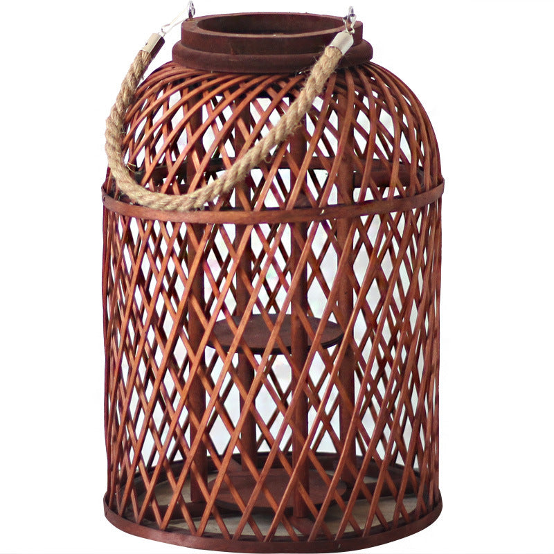 Decorative lantern made of braided material