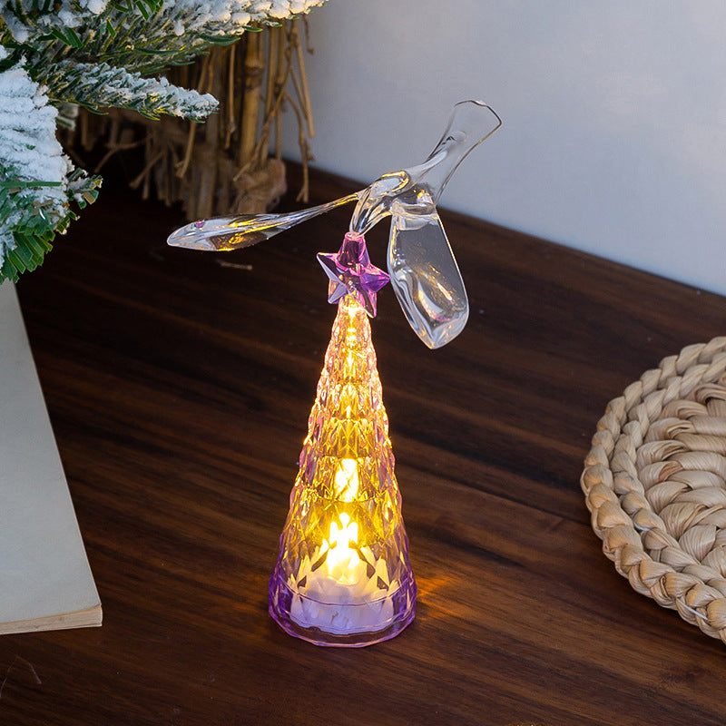 Elegant Glass Candle with LED Lighting