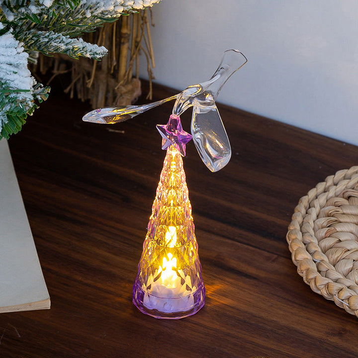 Elegant Glass Candle with LED Lighting