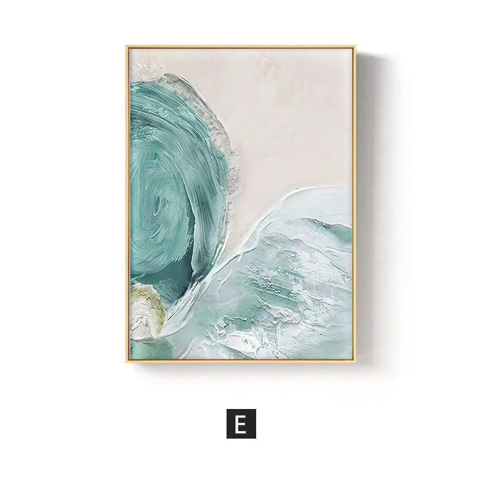 Abstract Ocean-Inspired Framed Wall Art