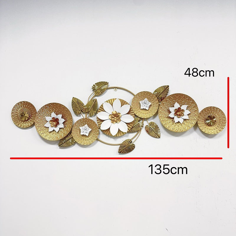Elegant Floral Metal Wall Sculpture