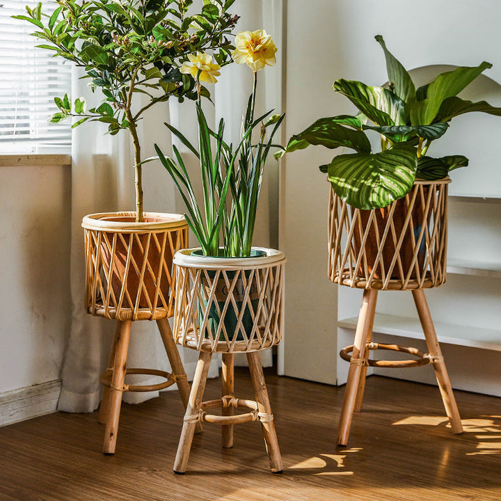 Decorative Woven Flower Planters