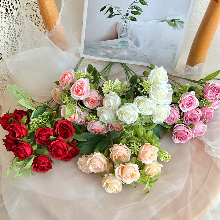 Realistic Artificial Rose Bouquet