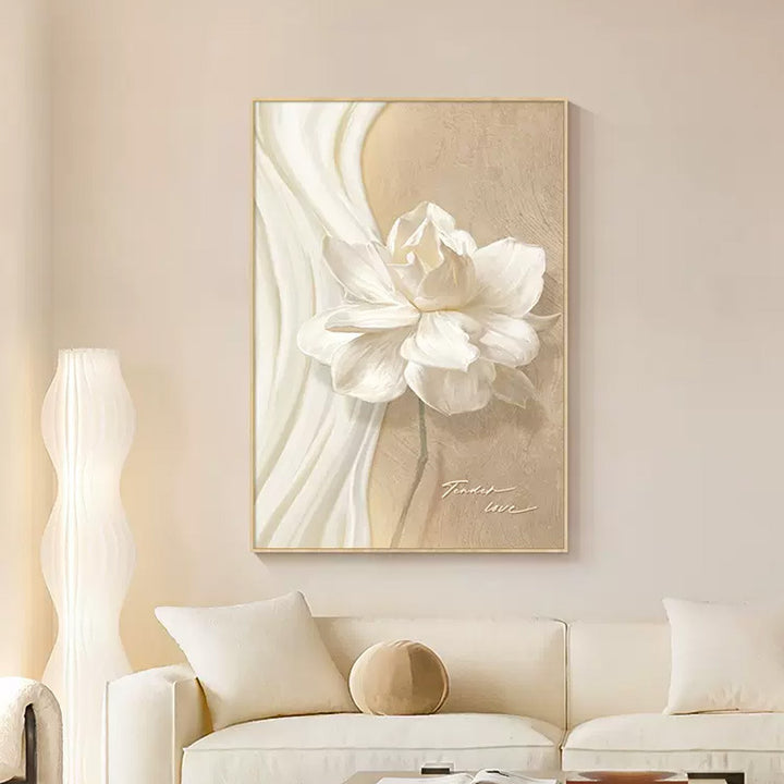 Elegant Floral Relief Artwork