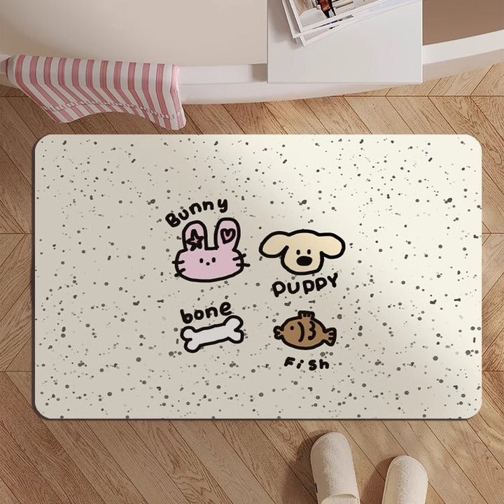Whimsical Animal-Themed Bath Mat