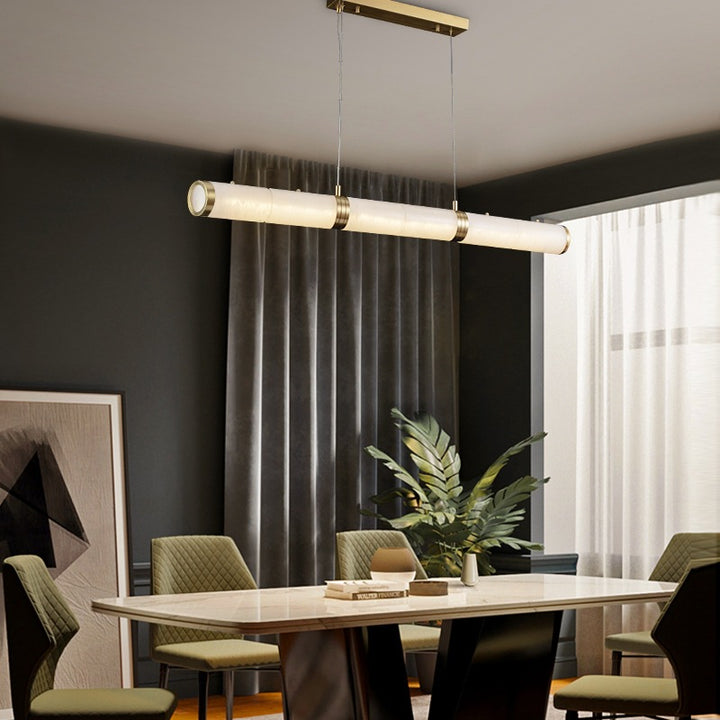 Modern linear pendant light