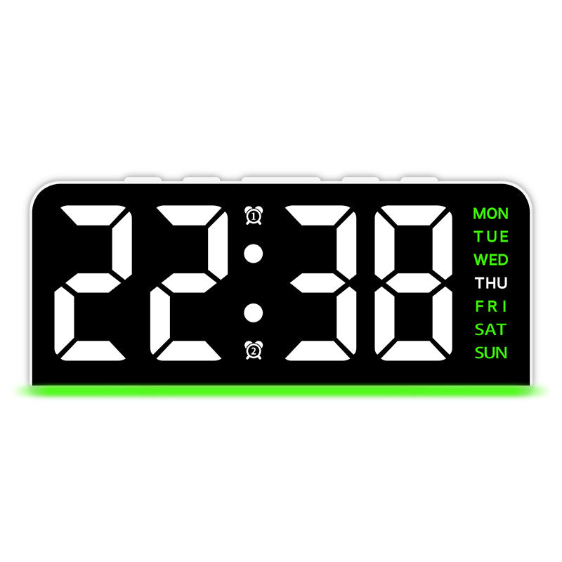 Digital multifunction alarm clock with LED display and alarm function