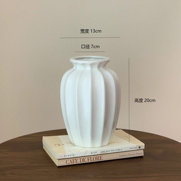 Elegant Textured Ceramic Vase