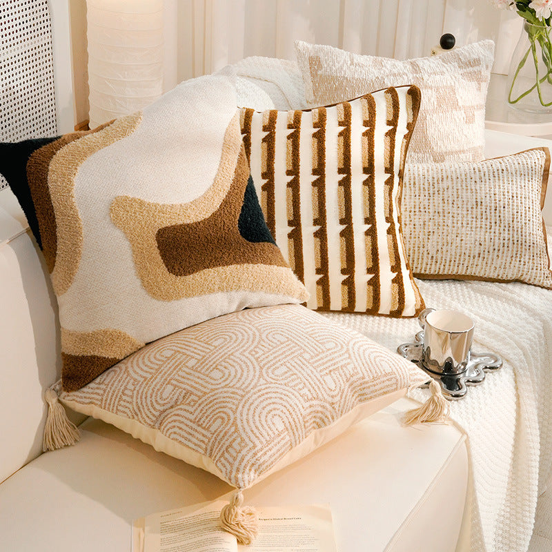 Abstract Patterned Decorative Pillow