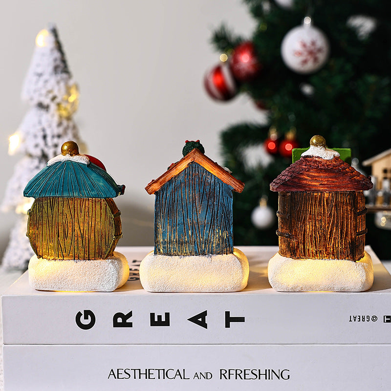 Illuminated Christmas village decoration
