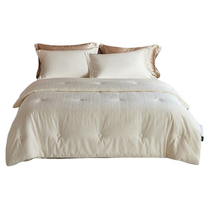 Decorative Luxurious Leaf-Pattern Duvet Cover Set Avarnia