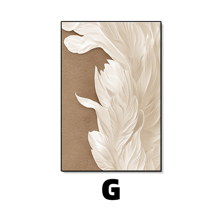 Elegant Floral Textured Wall Art