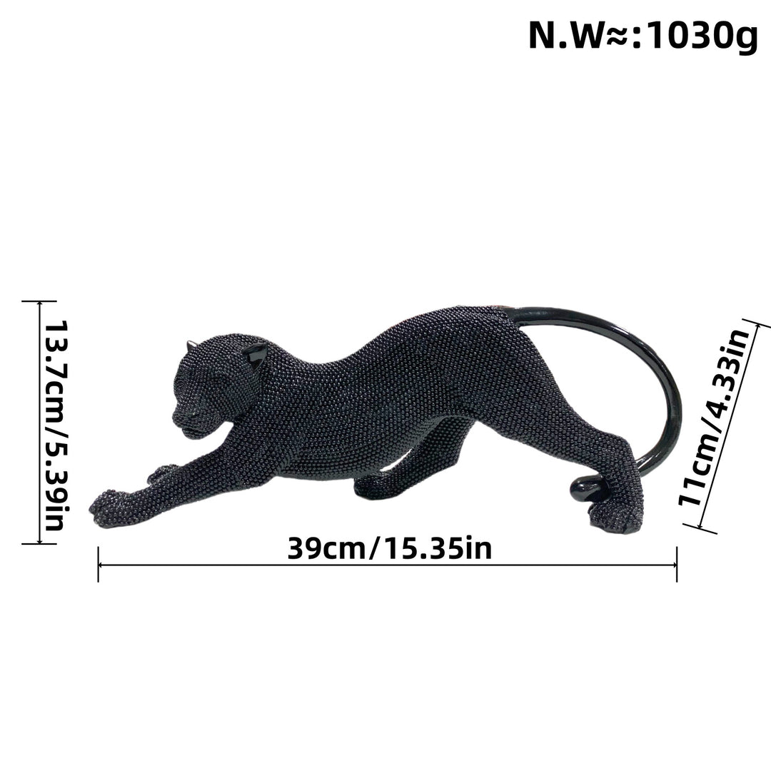 Elegant decorative figure of a panther