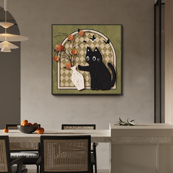 Decorative Cat-Themed Wall Art