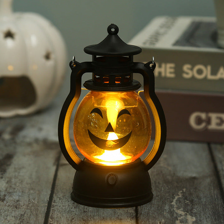 Lantern with pumpkin motif