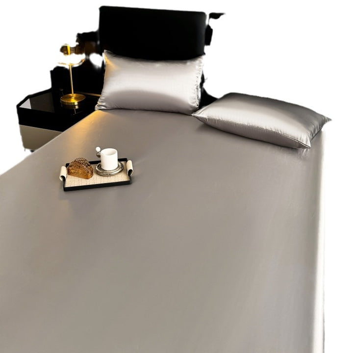 High-Thread Count Satin Bed Sheet Set