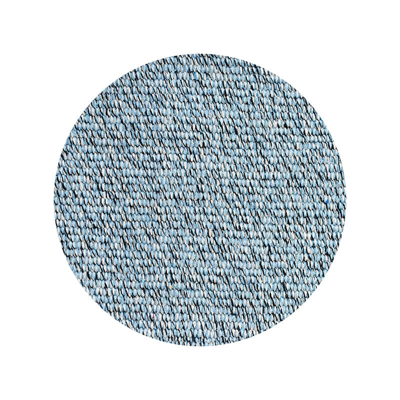 Round woven fabric sample for upholstery and furniture covering fabric