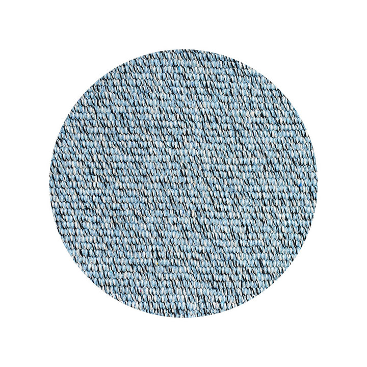 Round woven fabric sample for upholstery and furniture covering fabric