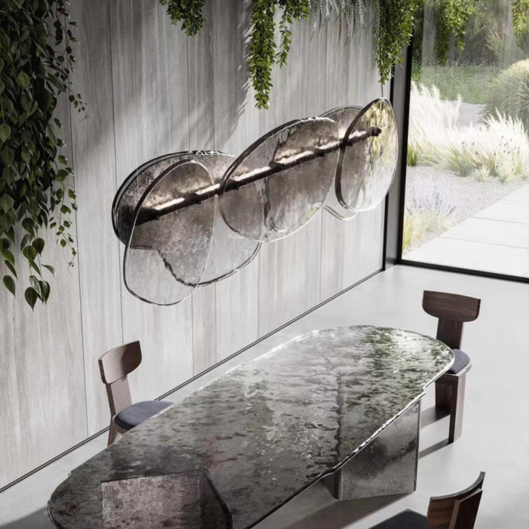 Modern sculptural pendant light