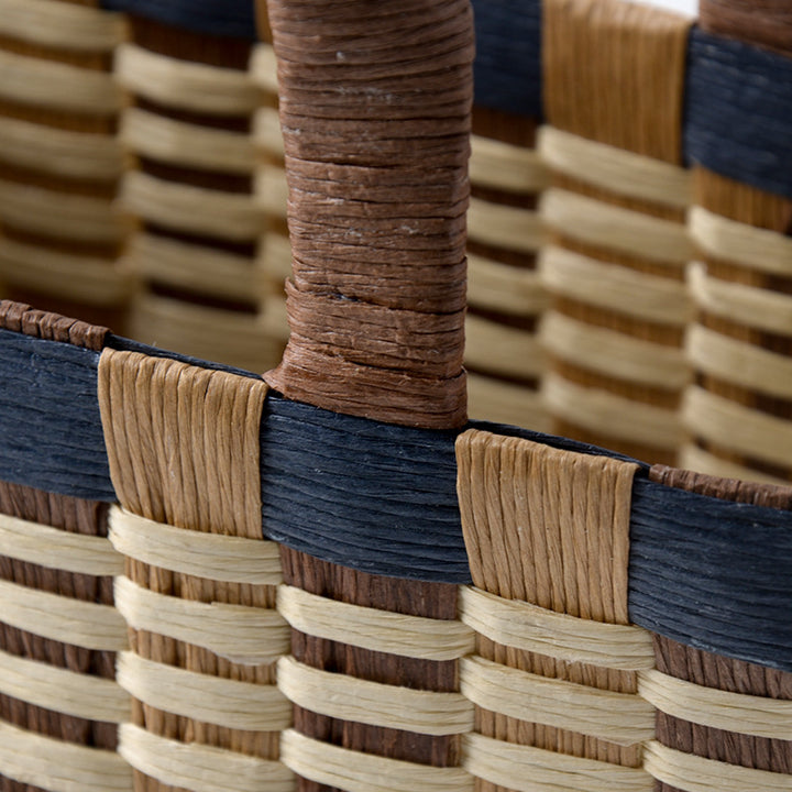 Handwoven shopping basket