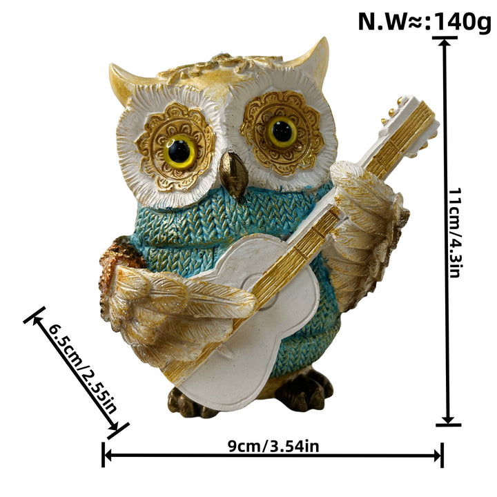 Artistic owl figure in maritime design