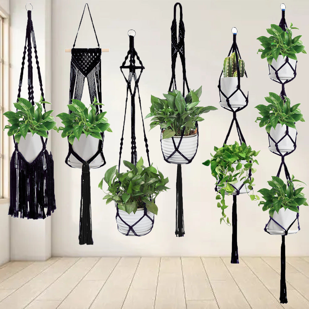 Macrame Plant Hanger Set