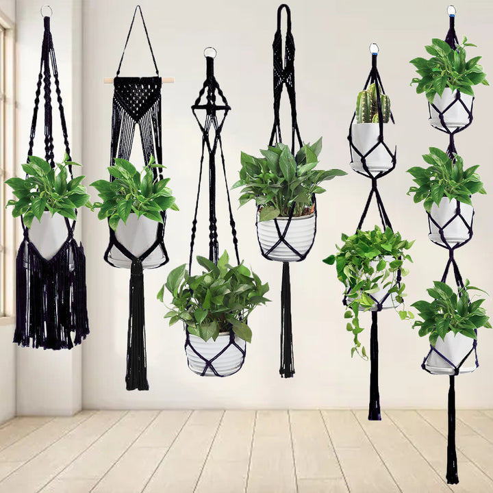 Macrame Plant Hanger Set