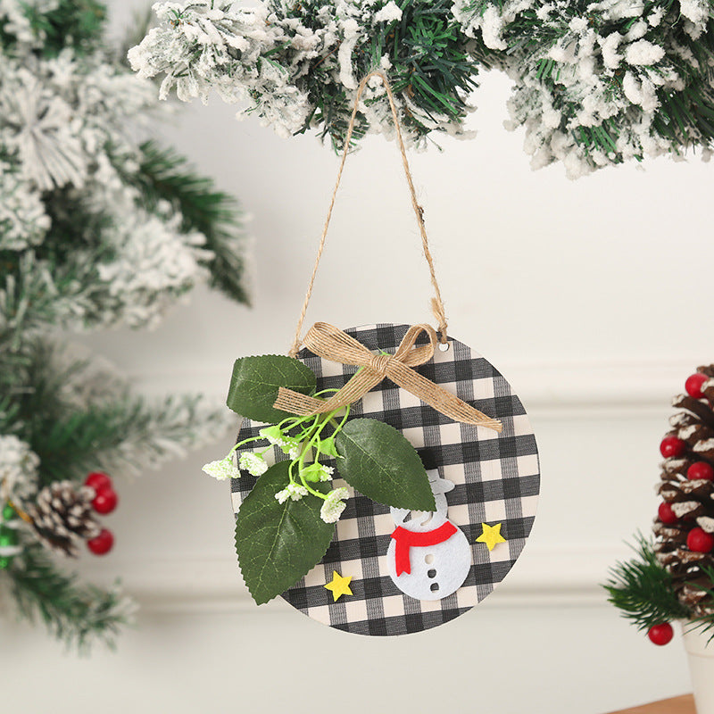 Decorative Christmas ornaments with snowman motif