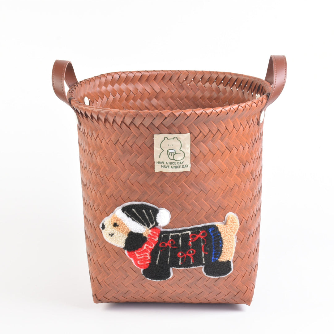 Decorative storage basket