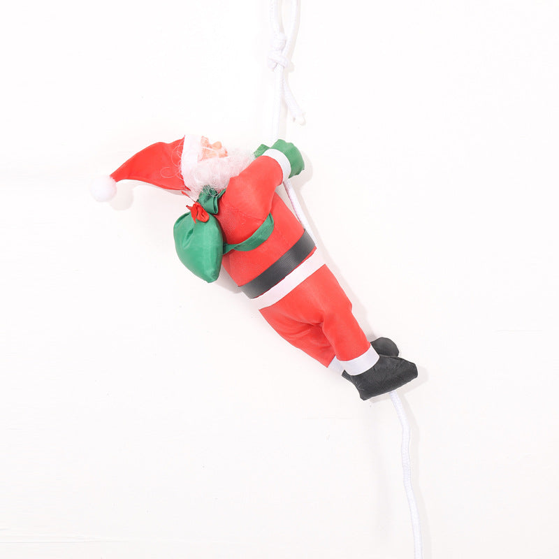 Playful Santa Claus Decoration Figure